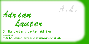 adrian lauter business card
